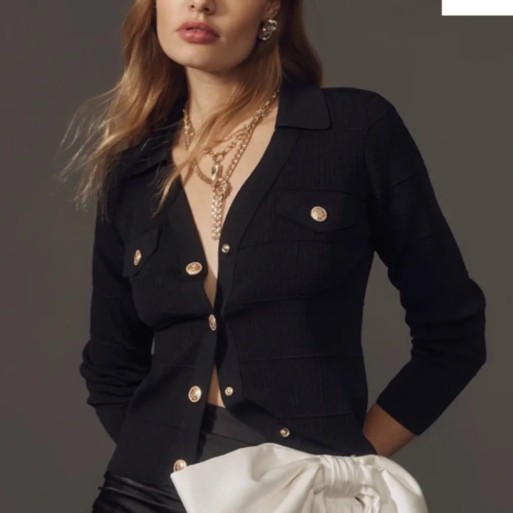 Anthropologie Maeve Collared Cardigan Sweater - Picture 2 of 12